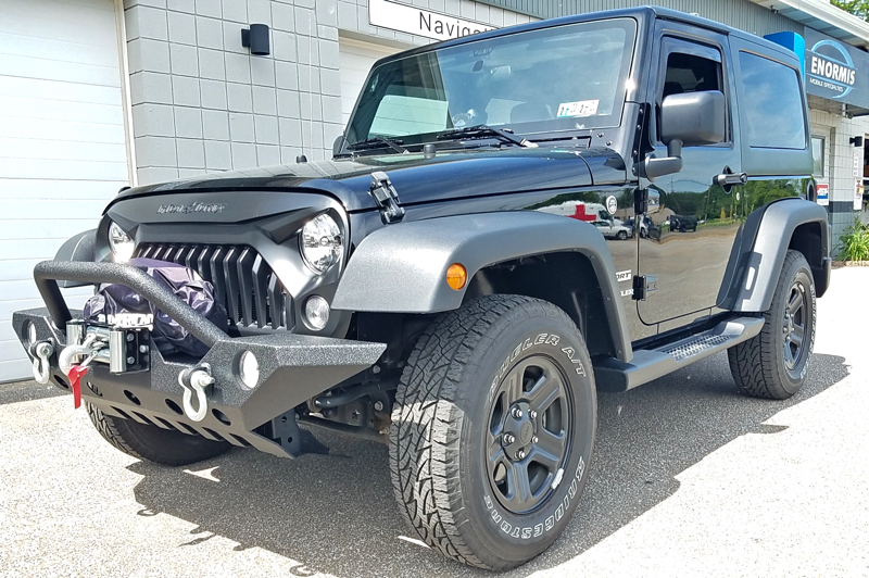 Camera installed on Wrangler